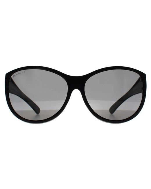 Montana Black Butterfly Matte Smoke Polarized Fo8 Fit Over Glasses Sunglasses