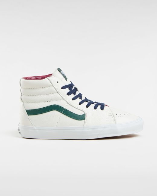 Vans White Sk8-Hi Sneakers