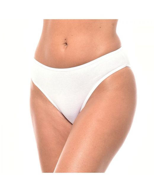 Kisses&Love White Pack Of 3 Kl10000 Cotton Panties