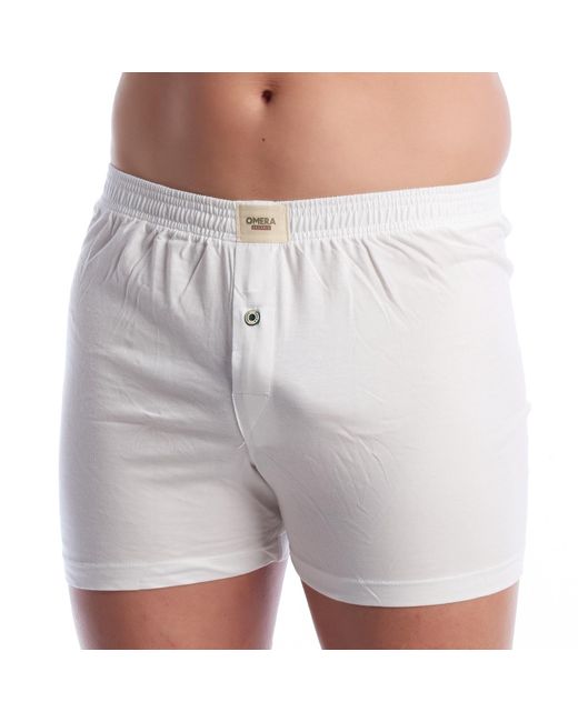 Omera Gray Organic Cotton Boxer Shorts With Button 2012 for men