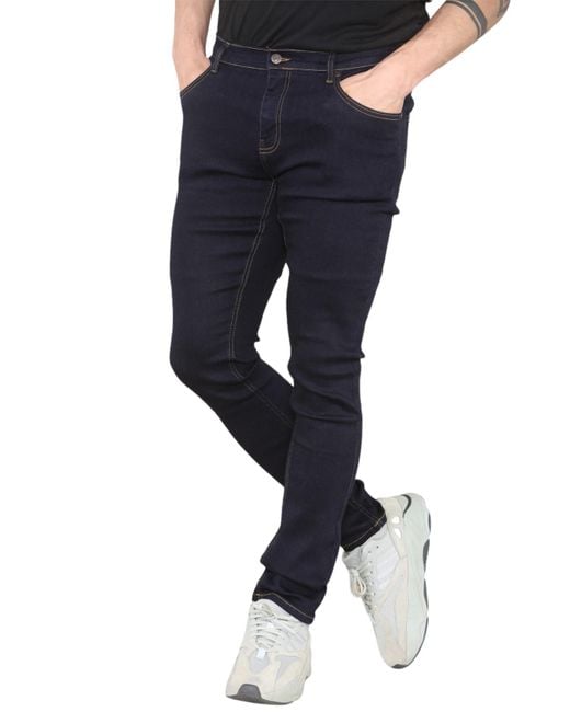 MYT Blue Skinny Fit Jeans Stretch Denim for men