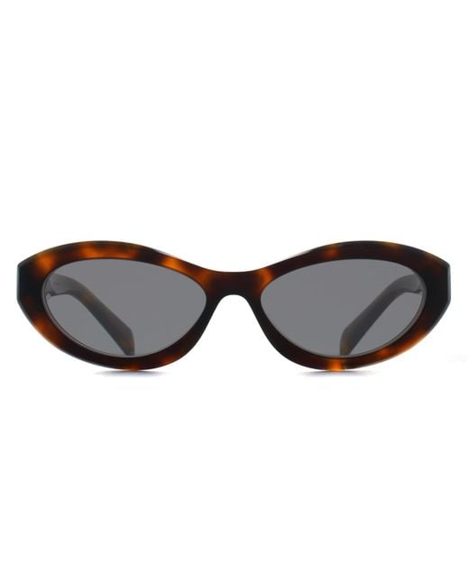 Prada Brown Oval Juniper Tortoise Pr26Zs