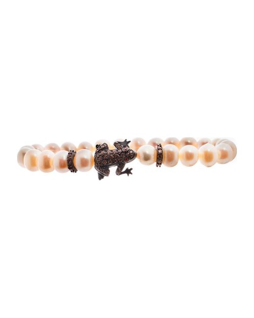 Lancaster White Jla-Br-Frog-4-Wh Ladies Bracelet