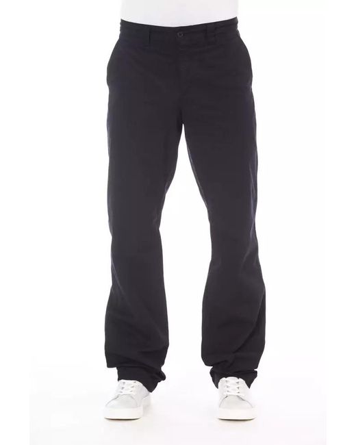Alpha Studio Blue Al23569 Dress Pants for men