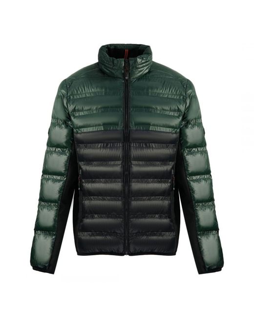 Michael Kors Green Penton Quilt Fibre Down Jacket Nylon for men