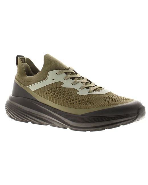 Surge Green Running Trainers Rowan Lace Up Khaki for men
