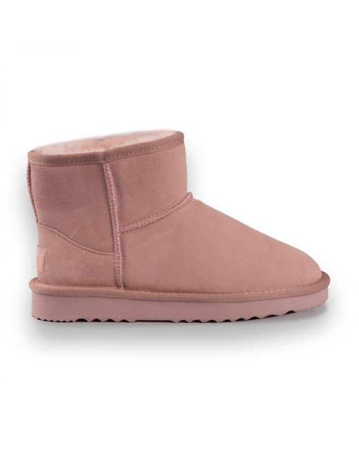 Aus Wooli Brown Australia Short Sheepskin Ankle Boot