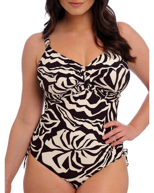 Fantasie Black Aruba Nights Twist Front Swimsuit
