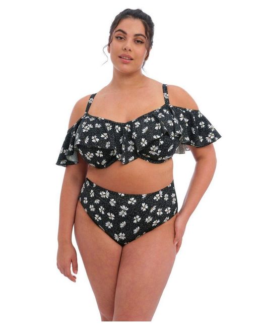 Elomi Black Plain Sailing Underwired Bikini Top