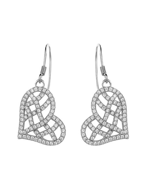 Orphelia White 925 Sterling Drop Earrings