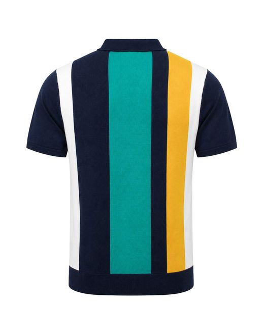 Nautica Blue Hickory Knitwear Polo Shirt Cotton for men