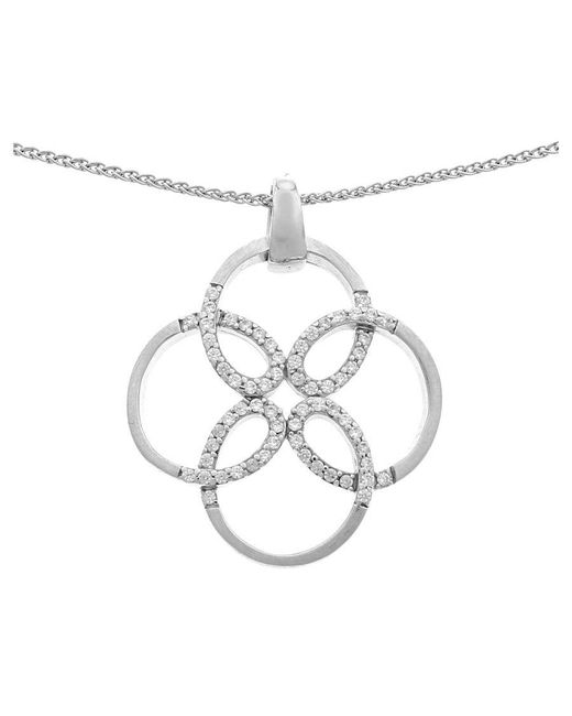 Orphelia Metallic 925 Sterling Set: Chain-Pendant + Earrings