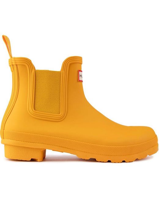 Hunter Orange Original Chelsea Boots