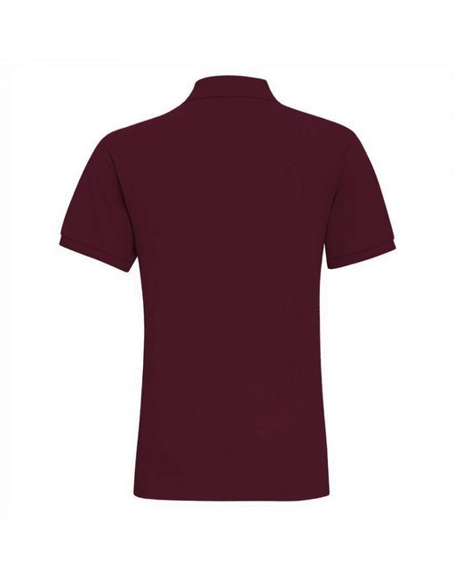Asquith & Fox Red Plain Short Sleeve Polo Shirt Cotton for men