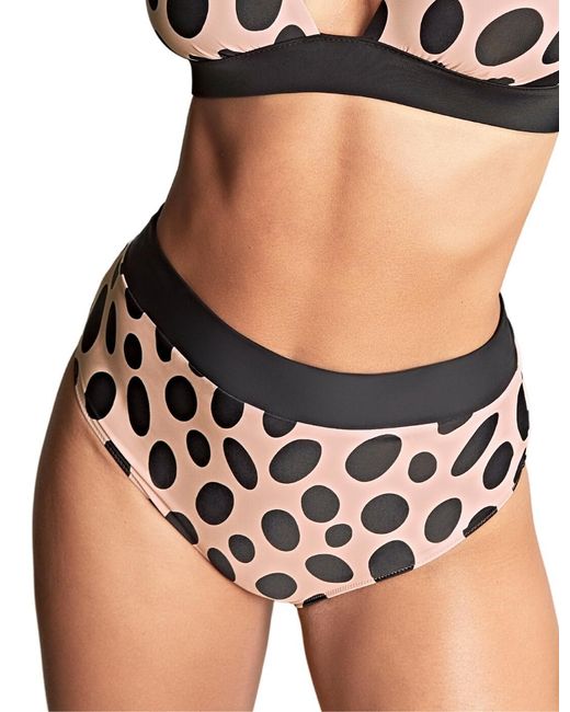 Panache Black Amalfi High Waist Bikini Brief