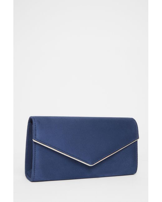 Quiz Blue Thin Clutch Bag