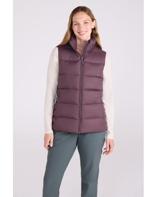 Mountain Warehouse Purple 'Stratus' Packable Down Gilet Casual Water Resistant Body Warmer Jacket Polyamide