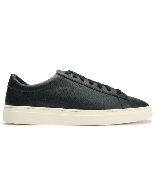 Boss Black Kieran Tenn Leather Trainers for men