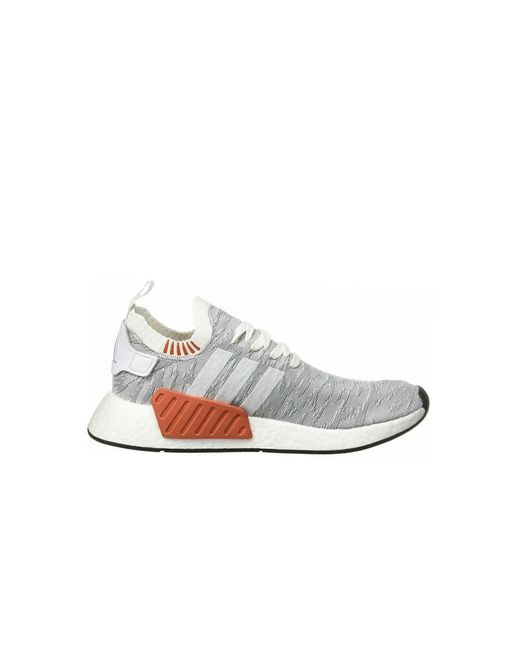 adidas Nmd R2 Grey Running Trainers in White for Men | Lyst UK