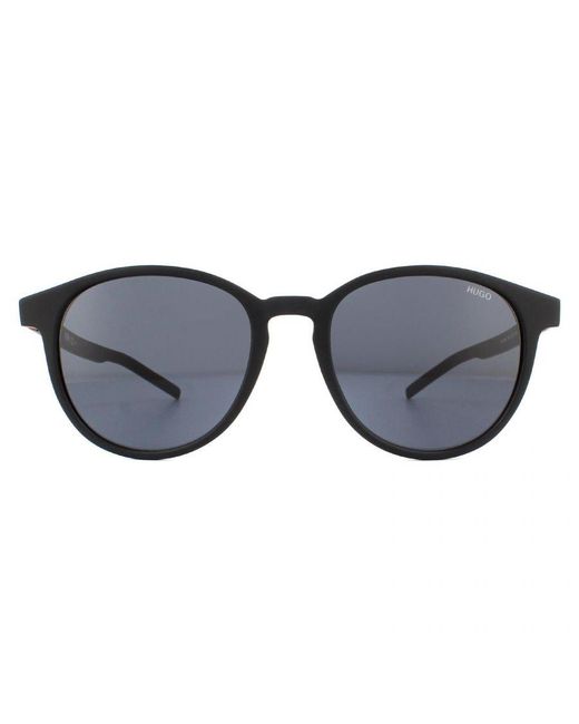 Boss Gray Hugo Boss By Round Matte Sunglasses for men
