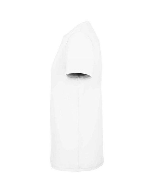 Sol's White Millenium Stretch T-Shirt for men