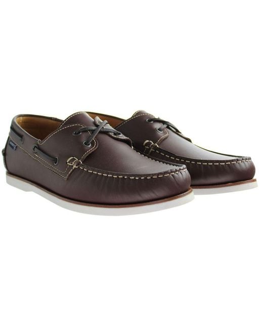 Hackett Brown Aldeney Shoes Nubuck Leather for men