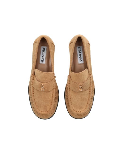 Steve Madden Natural Suede Morgen Loafers