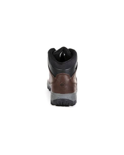 Regatta Brown Great Outdoors Bainsford Waterproof Leather Hiking Boots (Peat) for men