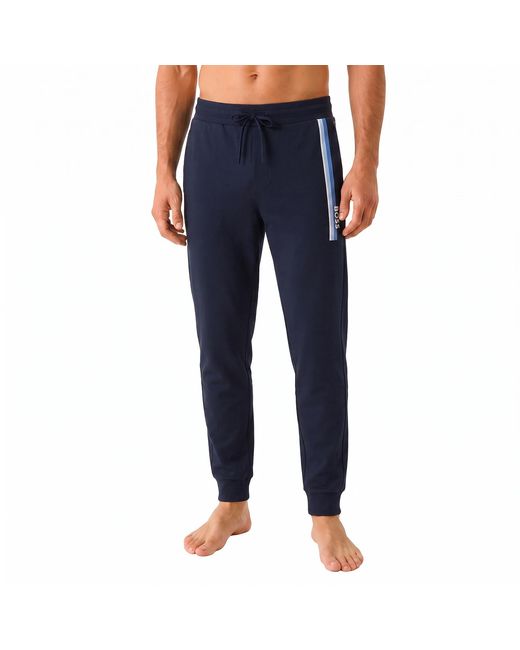 Boss Blue Long Cotton Sports Trousers 50554784 for men
