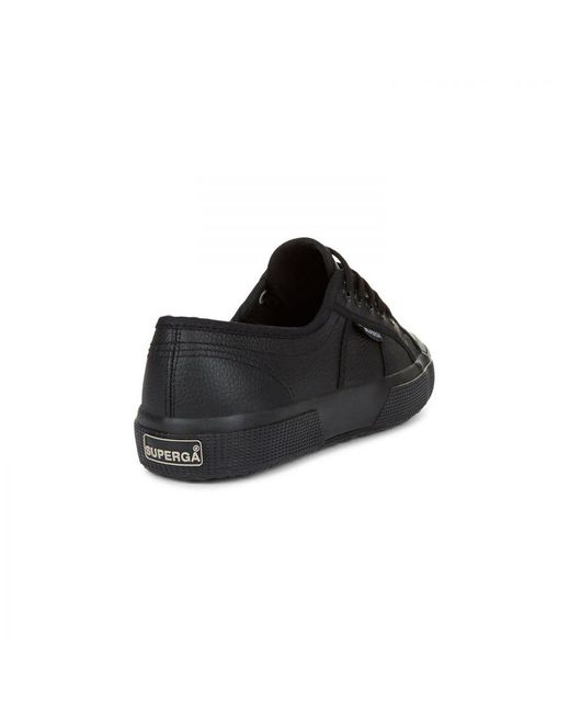 Superga Black Adult 2750 Efglu Leather Trainers (Total)