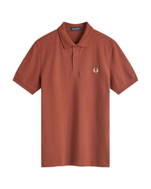 Fred Perry Red Classic Whisky Polo Shirt for men