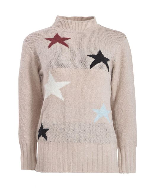 love knitwear Natural Stars & Stripes Jumper