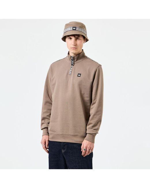 Weekend Offender Natural Matisa 1/4 Zip Sweatshirt for men