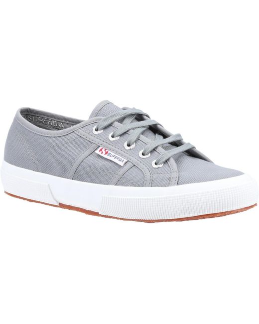 Superga White 2750 Cotu Classic 100% Cotton Sage Trainers