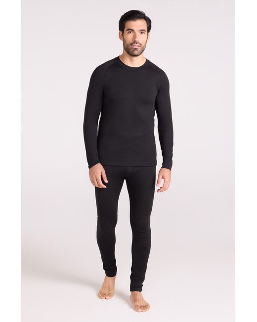 Mountain Warehouse Black 'Talus' Thermal Base Layer Top Quick Drying Breathable for men