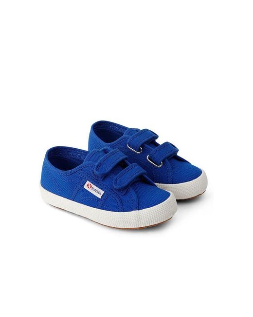 Superga Blue Childrens Childrens/Kids 2750 Easylite Touch Fastening Trainers (Royal/Avorio)