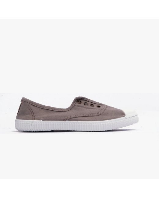 Victoria Gray 1915 Inglesa Drec Canvas Pumps Gris
