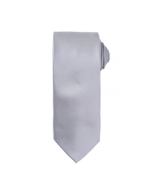 PREMIER Gray Micro Waffle Formal Work Tie for men