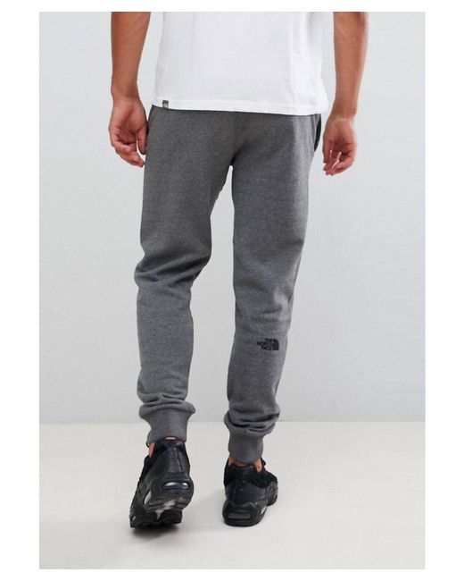 The North Face Gray Nse Fleece Cuffed Joggers Pant Cotton for men