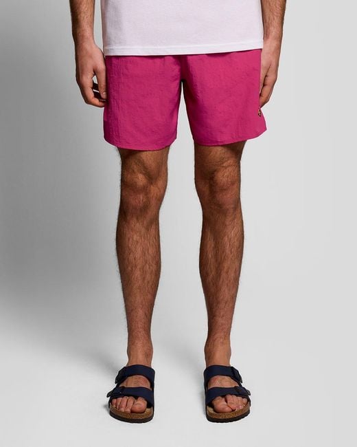 Lyle & Scott Red Plain Swimshort