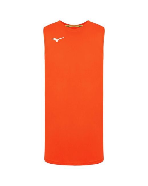 Mizuno Orange Authentic Basketball Vest for men