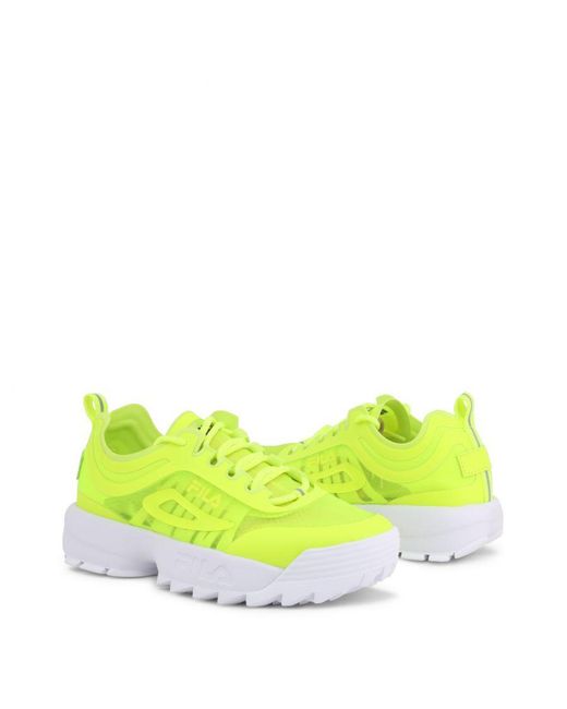 Fila Yellow Disruptor Run Trainers