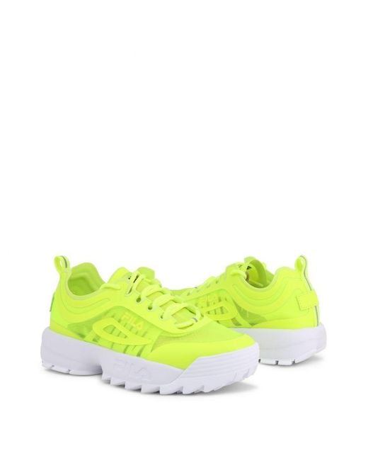 Fila Yellow Disruptor Run Trainers