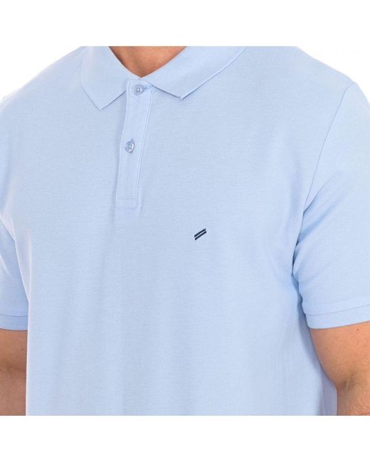 Daniel Hechter Blue Short-Sleeved Polo Shirt 75108-181990 for men