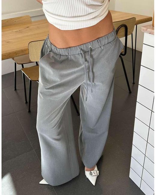 Labelrail Gray X Barbara Ines Low Rise Tailored Trousers