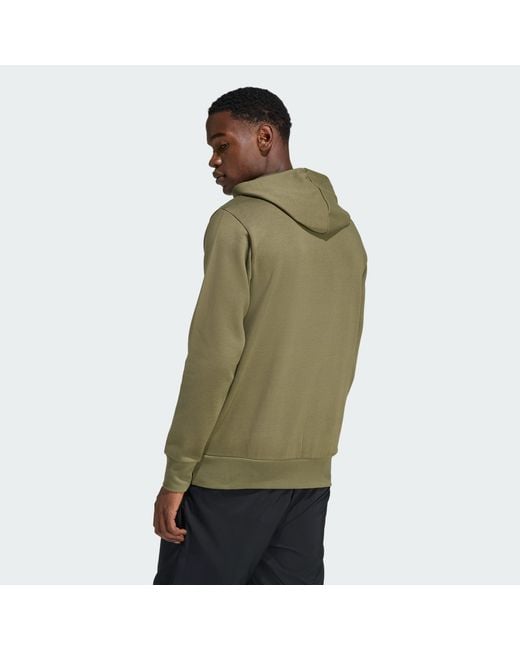 Adidas Green Camo Modern Logo Graphic Hoodie for men