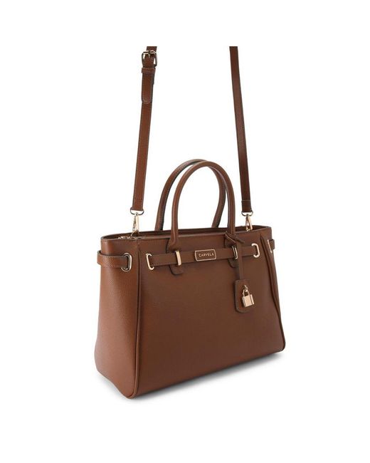 Carvela Kurt Geiger Brown Belted Tote Bag