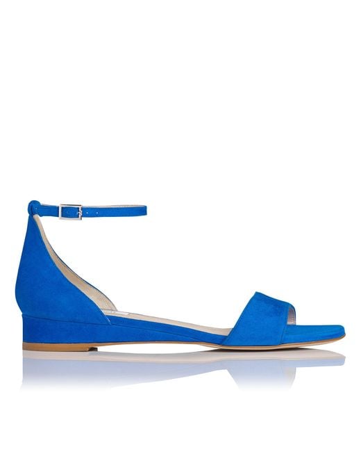 L.K.Bennett Blue Cai Flat Sandals, Majorelle