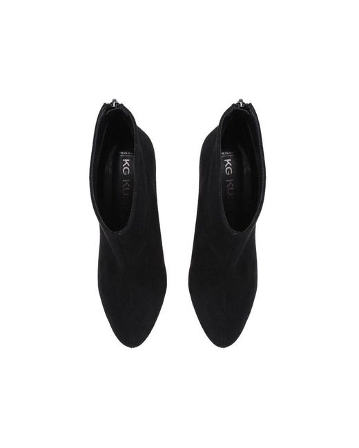 KG by Kurt Geiger Black Suedette Soul Boots