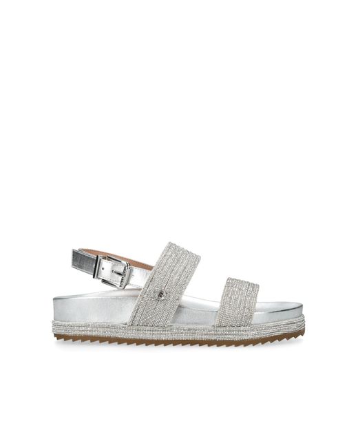 Carvela Kurt Geiger White Gala Flatform Sandals